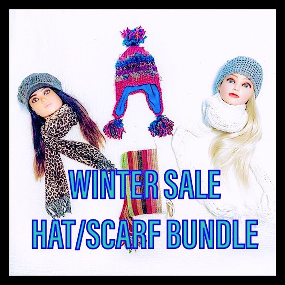 NWOT WINTER HATS/SCARF X6 💙 Beautiful Mix & Match